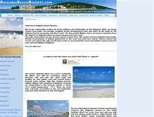 Tablet Screenshot of bulgariabeachresorts.com